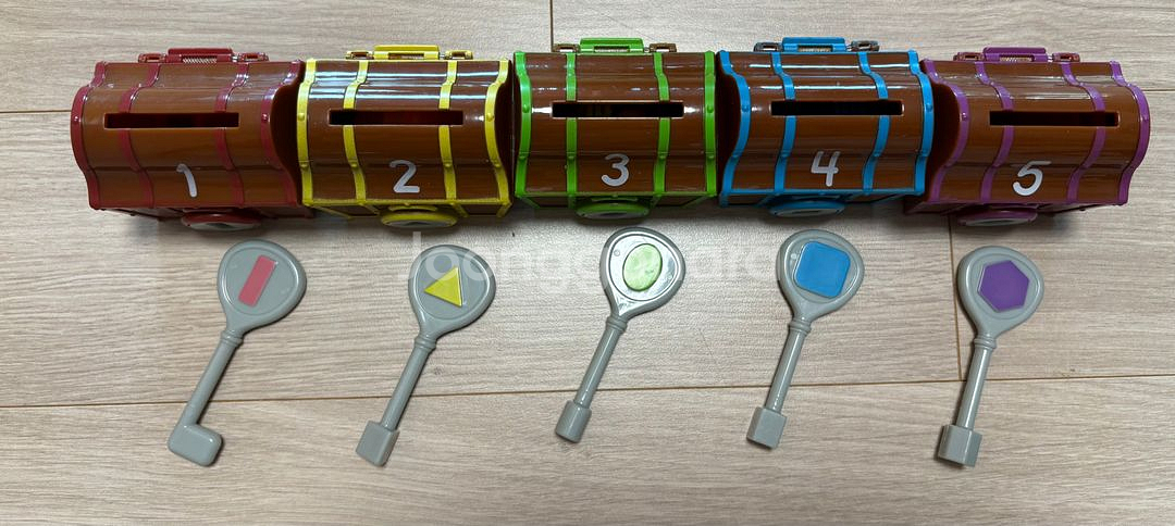 러닝리소스 해적 보물 찾기 / 색분류 모양찾기 교구--2