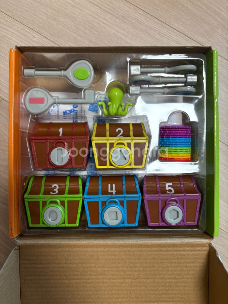 러닝리소스 해적 보물 찾기 / 색분류 모양찾기 교구--1