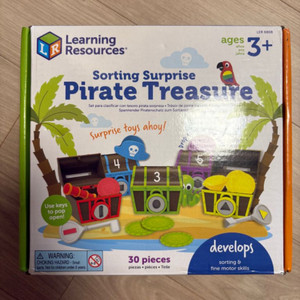 러닝리소스 해적 보물 찾기 / 색분류 모양찾기 교구