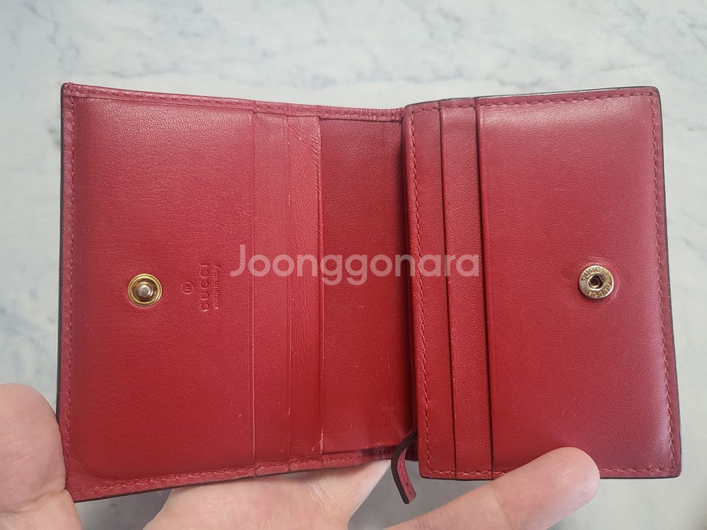 구찌 체리 지갑 택포.--2