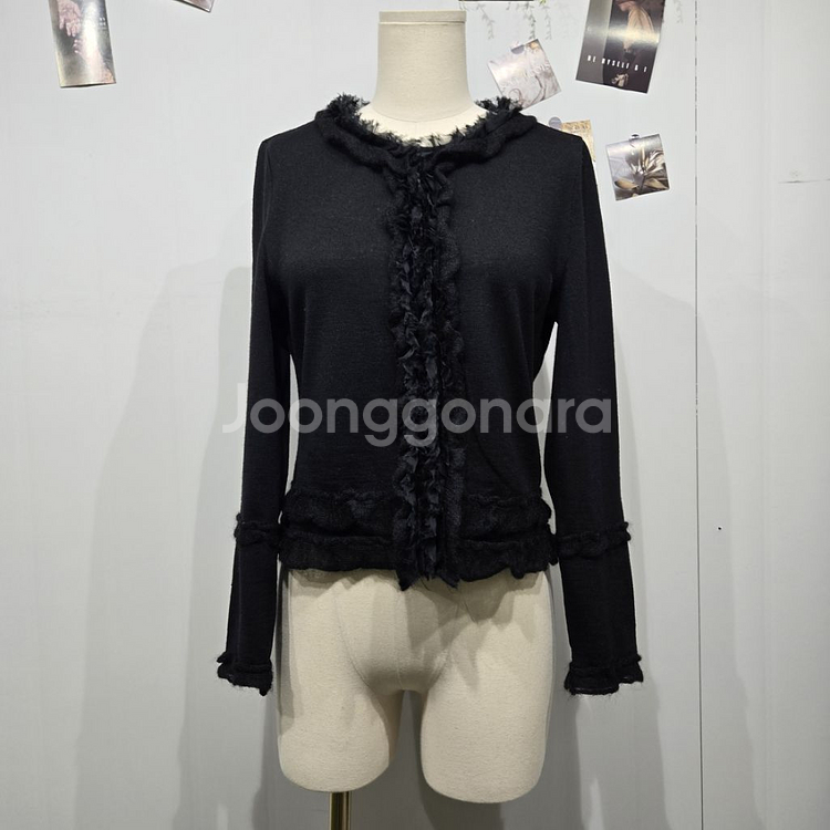 랑방 울 가디건 니트--0