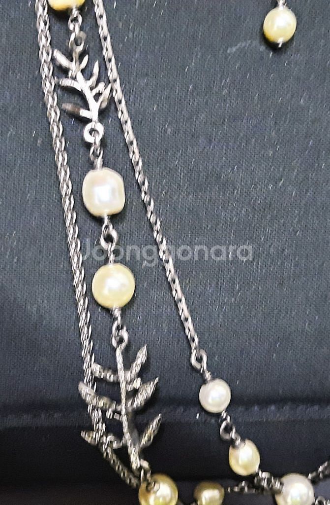 샤넬목걸이 Pearl Necklace 18k 정품--3