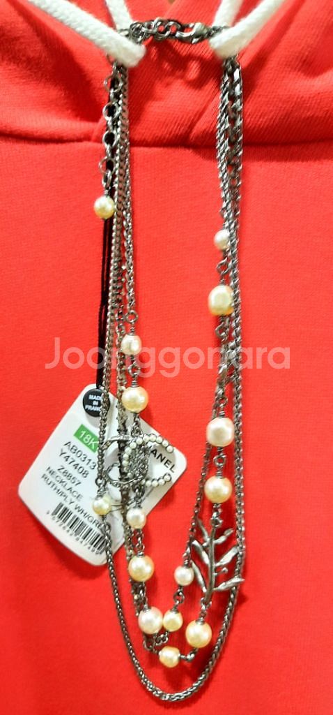 샤넬목걸이 Pearl Necklace 18k 정품--5