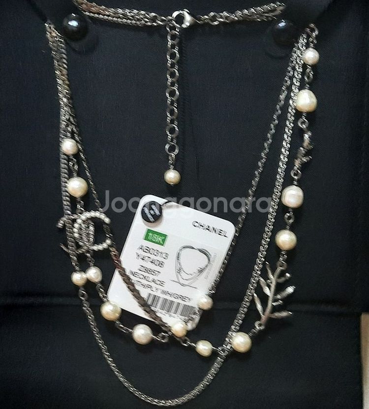 샤넬목걸이 Pearl Necklace 18k 정품--6