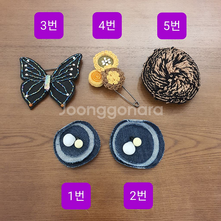 미사용 브로치 정리 (새제품)--0