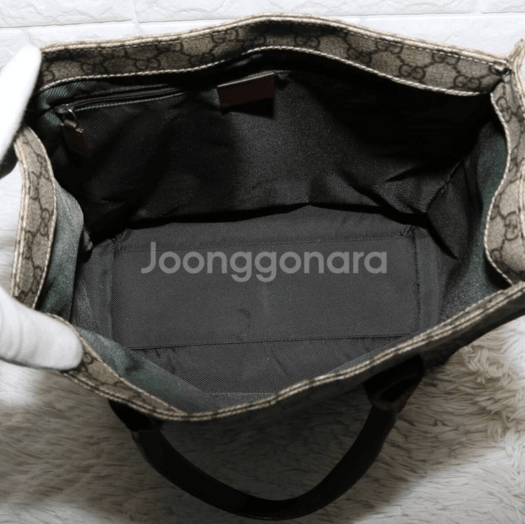 구찌 토트백 수프림 가죽 A4 사이즈--8