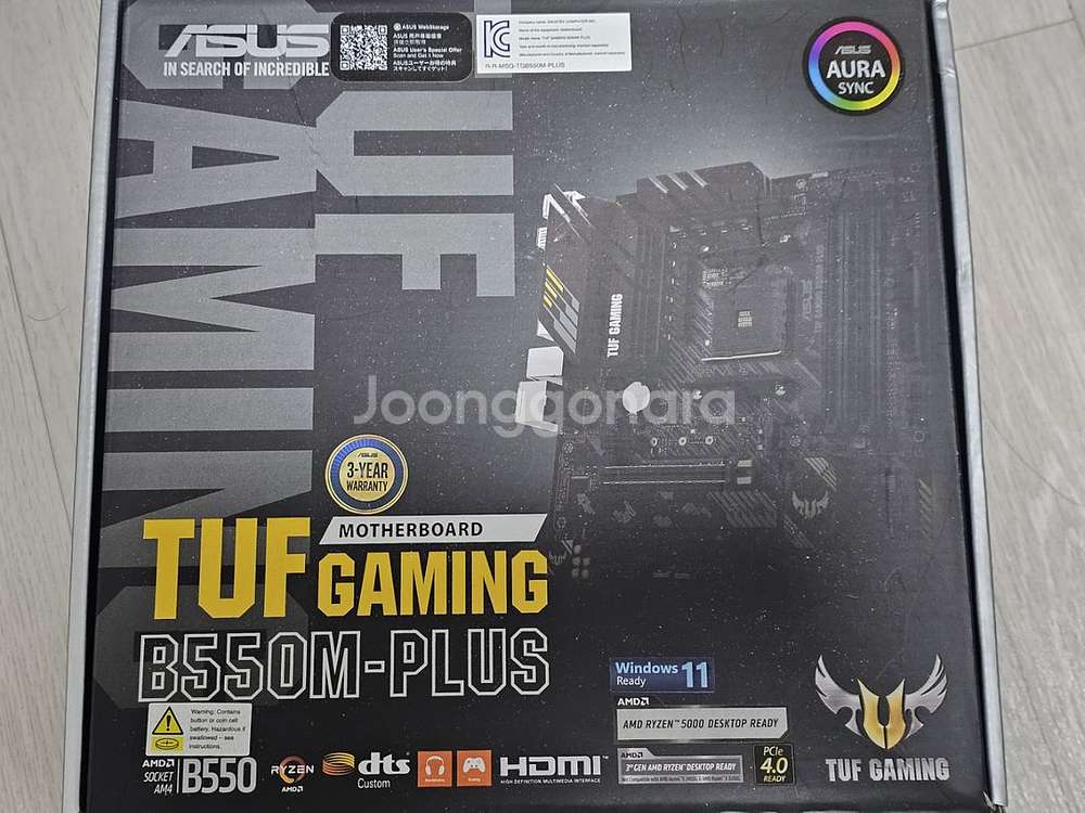 ASUS TUF B550M-PLUS STCOM 메인보드--1