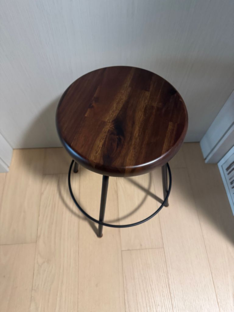 까사미아 그린랜드 원목 스툴 의자 인테리어소품 화분 받 이미지