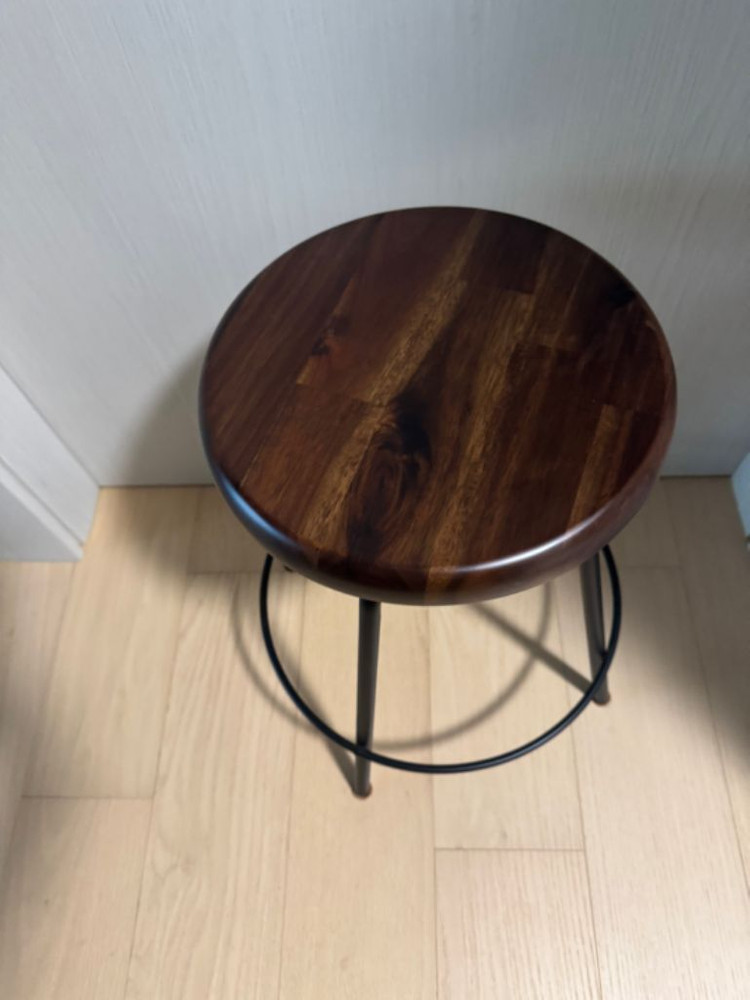 까사미아 그린랜드 원목 스툴 의자 인테리어소품 화분 받 이미지