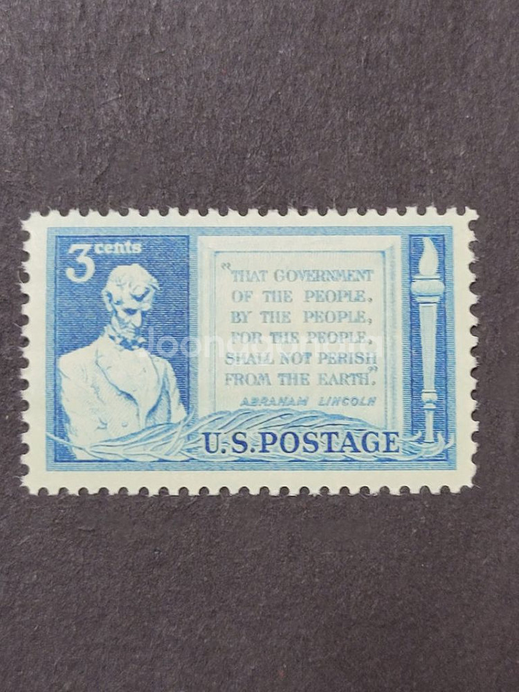 (미국우표) 1948년 미국 제16대아브라함 링컨대통령--0