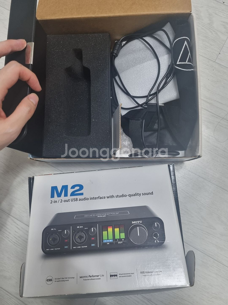 오디오인터페이스M2, 마이크AT4040 리플렉션 필터--9