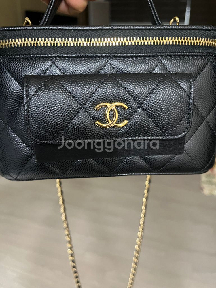 샤넬캐비어 탑핸들포켓베니티--0