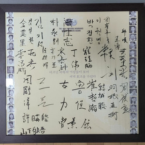 삼성화재배 바둑대회 레전드 기사들 친필 사인 액자