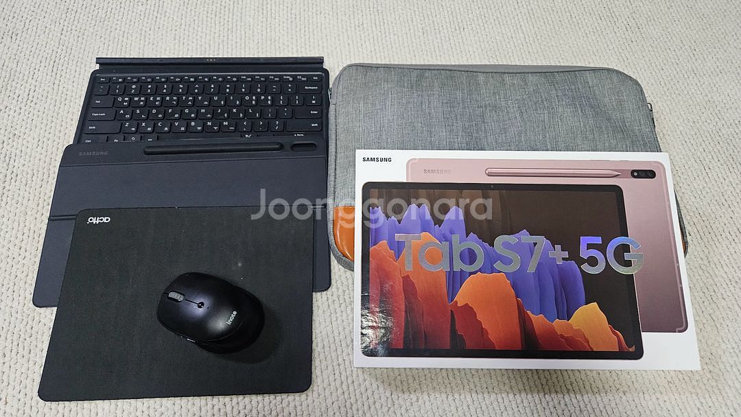 삼성 갤럭시 S7+256 5G/정품 키보드케이스/S팬--0