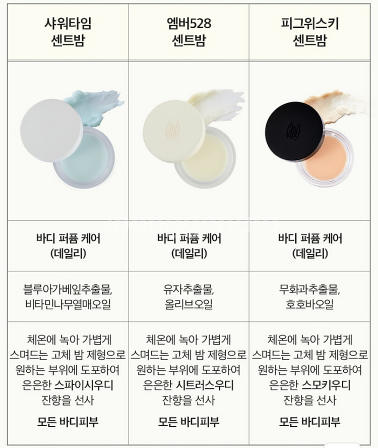 아닐로 샤워타임 센트밤 (고체향수)--4