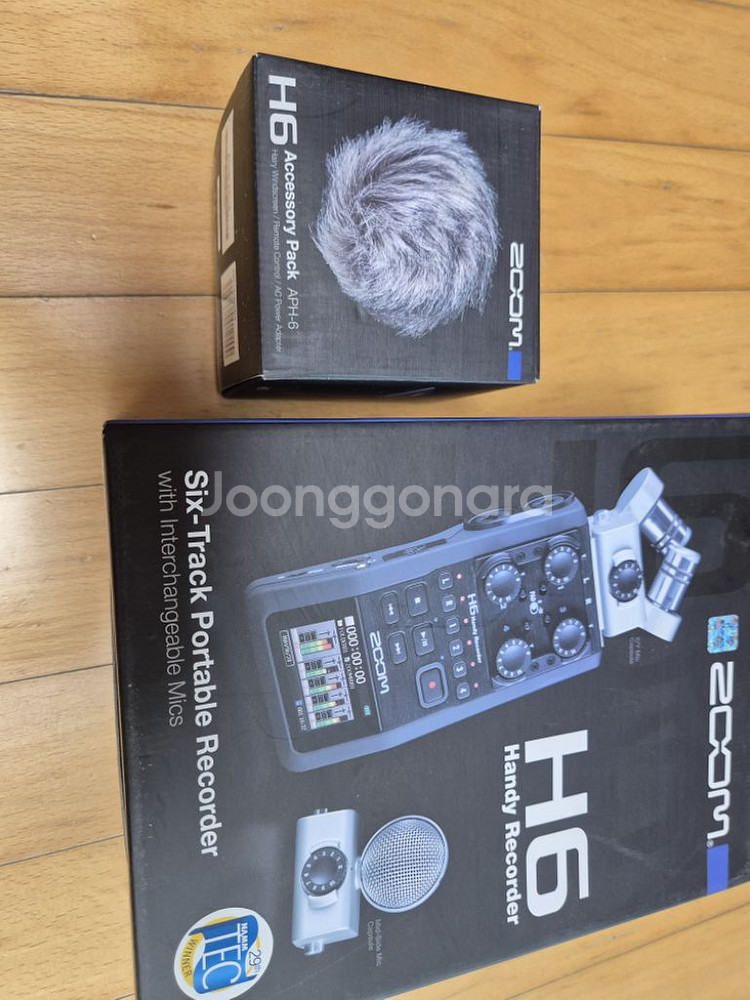 Zoom h6 레코더+mid side mic+액세서리팩--1