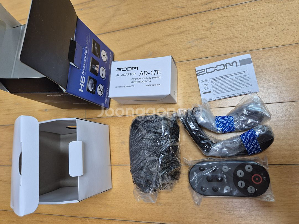 Zoom h6 레코더+mid side mic+액세서리팩--9