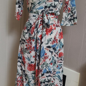 롱 랩원피스 44-55 신축성 약간 있음