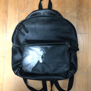 이스트팩 앤디워홀 레더 패디드 파커 한정판 가죽 백팩