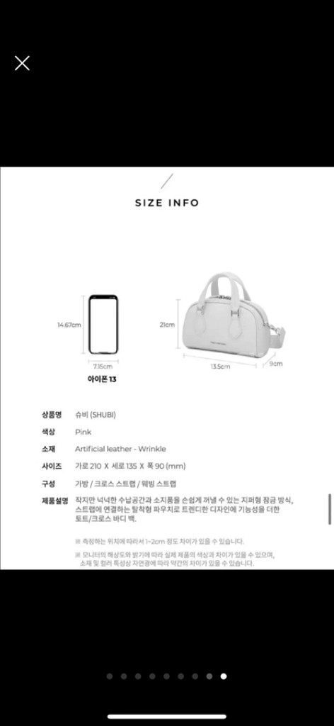 폴스부띠크 슈비백 핑크 거의 새제품--8