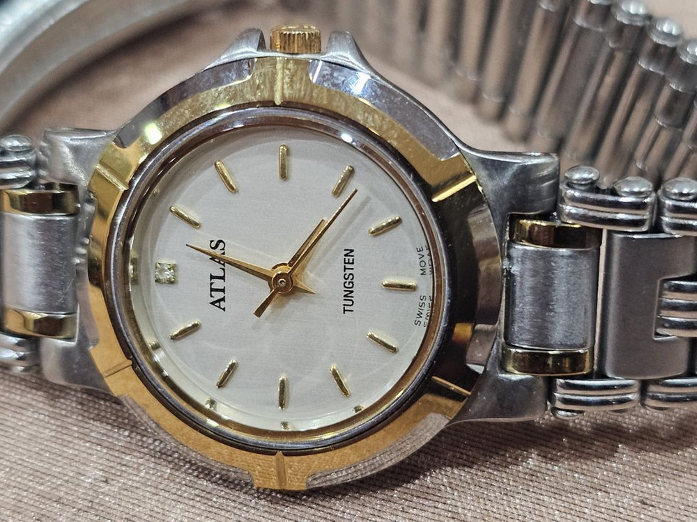 빈티지시계/아트라스 ATRAS 18k금 크라운--1