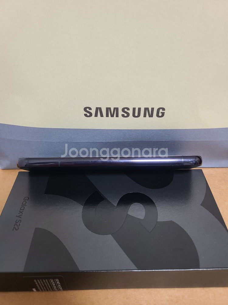 S22 블랙 자급제 256GB 상태 최상, 풀박스--12