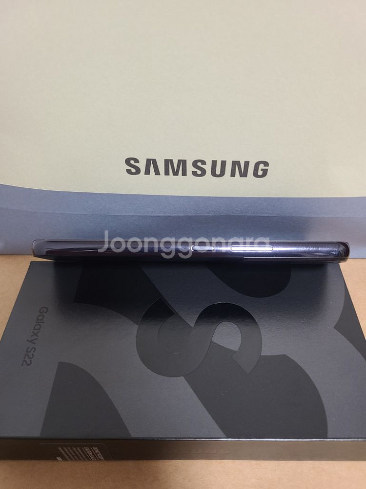 S22 블랙 자급제 256GB 상태 최상, 풀박스--14