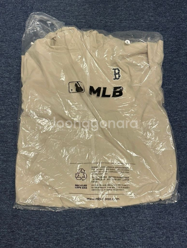 MLB 남여공용 베이직 미디움 로고 바람막이 L 100--2