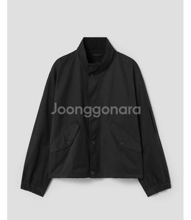 [M] 에잇세컨즈 후리스 숏 점퍼 블랙--0