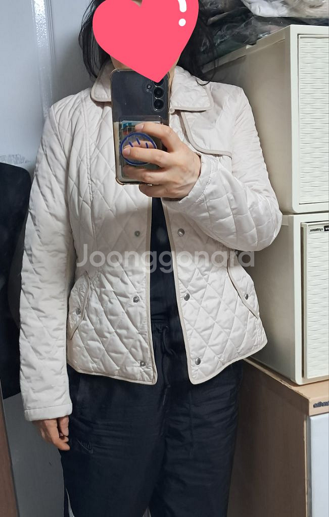 헤지스 퀼팅자켓 누빔 점퍼 55-날씬66--8