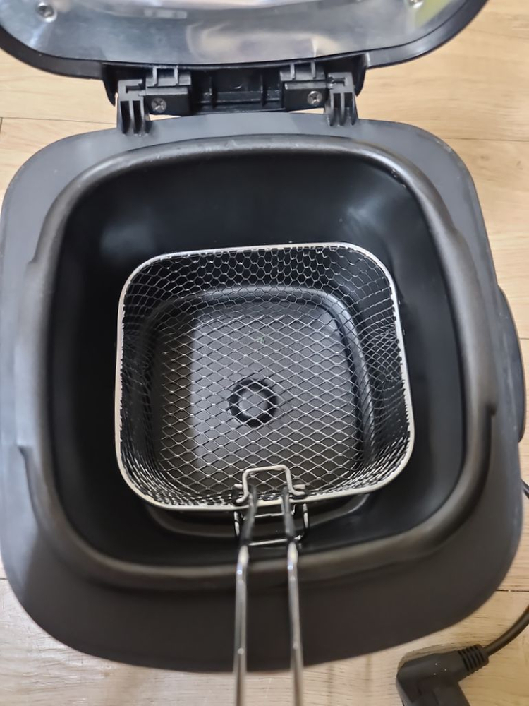 개봉후 미사용 신일 크린센스 미니 튀김기--3