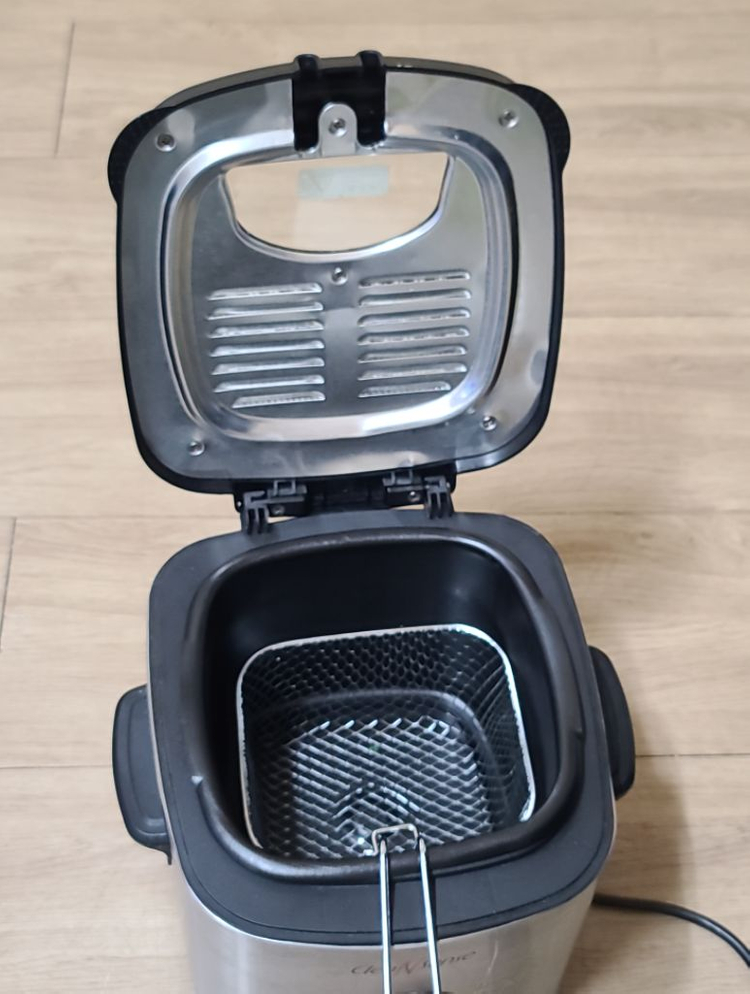 개봉후 미사용 신일 크린센스 미니 튀김기--2