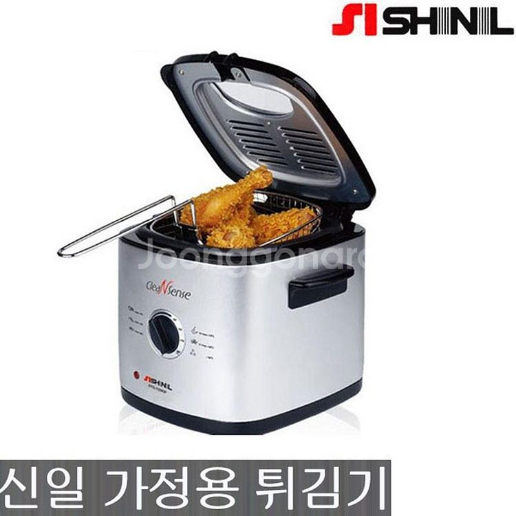 개봉후 미사용 신일 크린센스 미니 튀김기--0