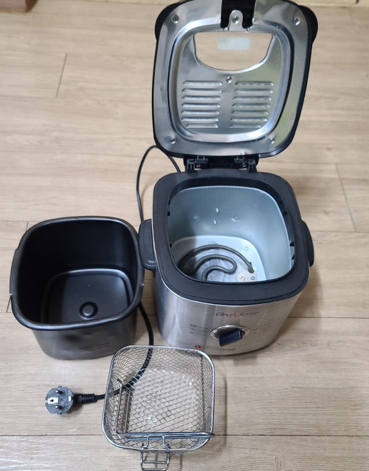 개봉후 미사용 신일 크린센스 미니 튀김기--6