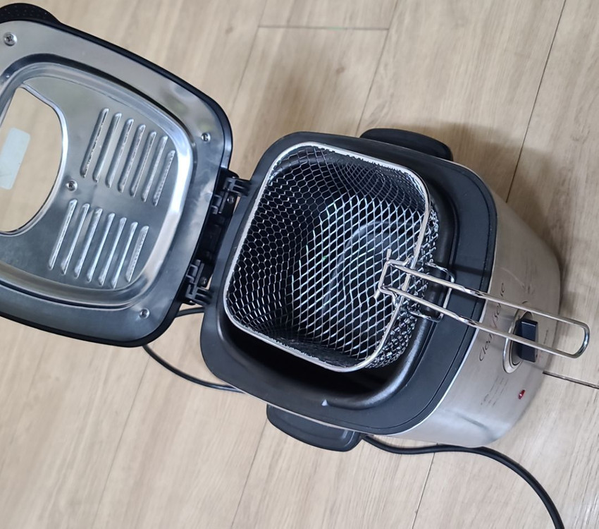 개봉후 미사용 신일 크린센스 미니 튀김기--5