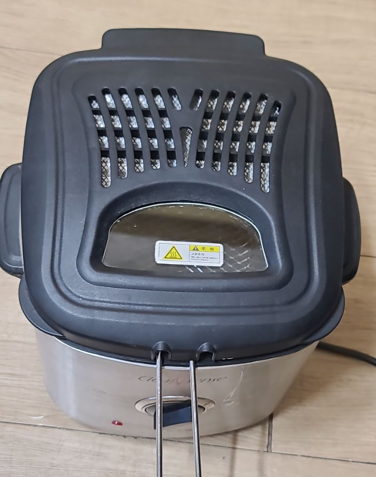 개봉후 미사용 신일 크린센스 미니 튀김기--4