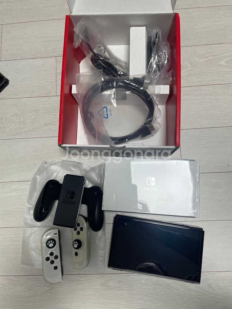 닌텐도 스위치 올레드(OLED)+콘솔+칩27개 (일괄)--0