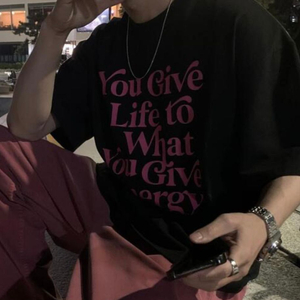 레터링 밀도반팔(새상품)