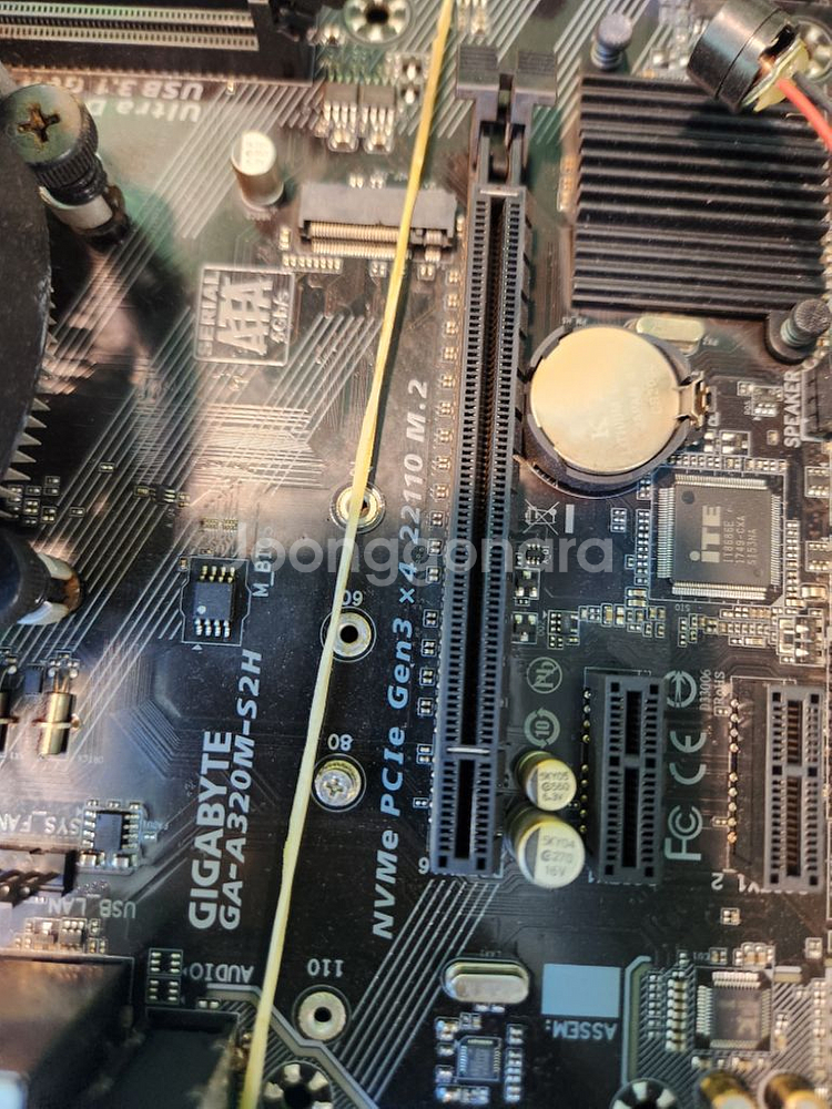 a320m 보드+ryzen3 2200+쿨러--2