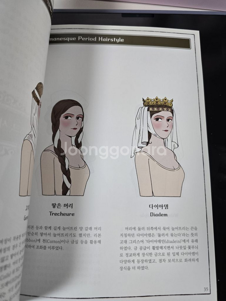 유럽 여성의 고전복식을 담아낸 일러스트북--3