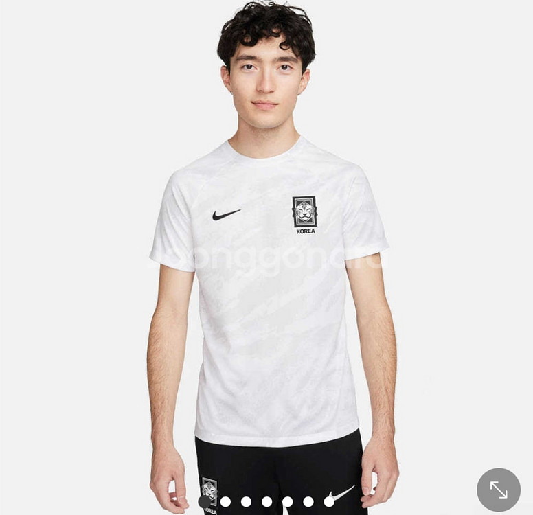 나이키 축구 국가대표팀 프리매치 탑 반팔 티셔츠 2xl--2