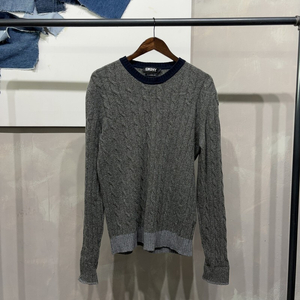 (100) DKNY 캐주얼 클래식 꽈배기 케이블 울니트