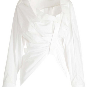 알렉산더왕 언밸런스 카울 코튼 셔츠