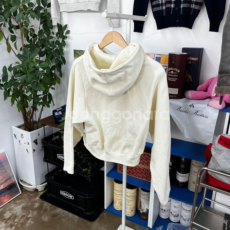 오프화이트 우먼 플레어 후드 XS--5