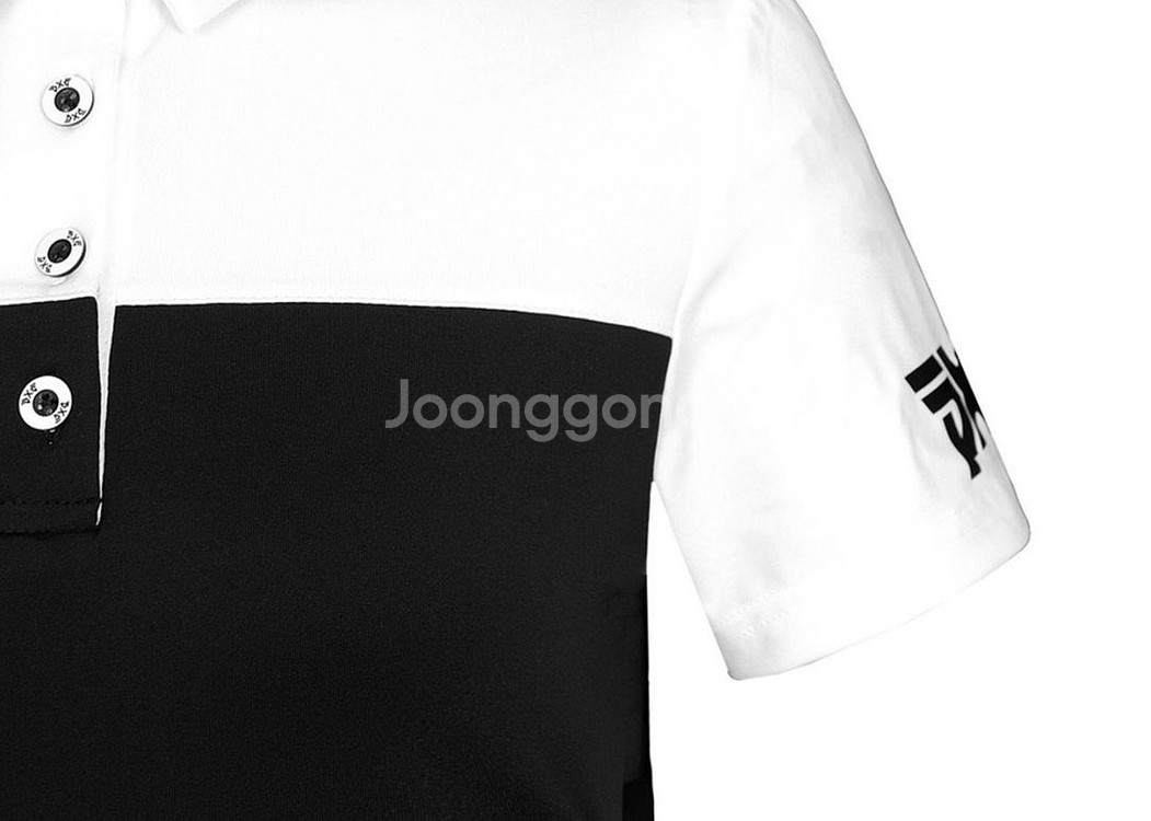 PXG 골프 여성 배색 고기능 반팔 카라티--7