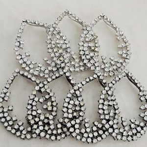 금속 펜던트 빅 눈꽃물방울 7개 일괄