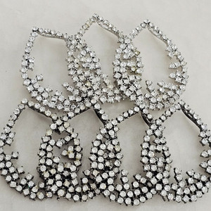 금속 펜던트 빅 눈꽃물방울 7개 일괄