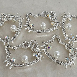 금속 큐빅테 키티 5개 일괄