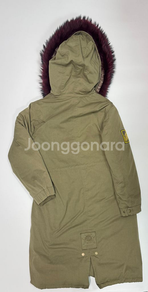 여성 에고이스트 패치 다운 야상 점퍼--1