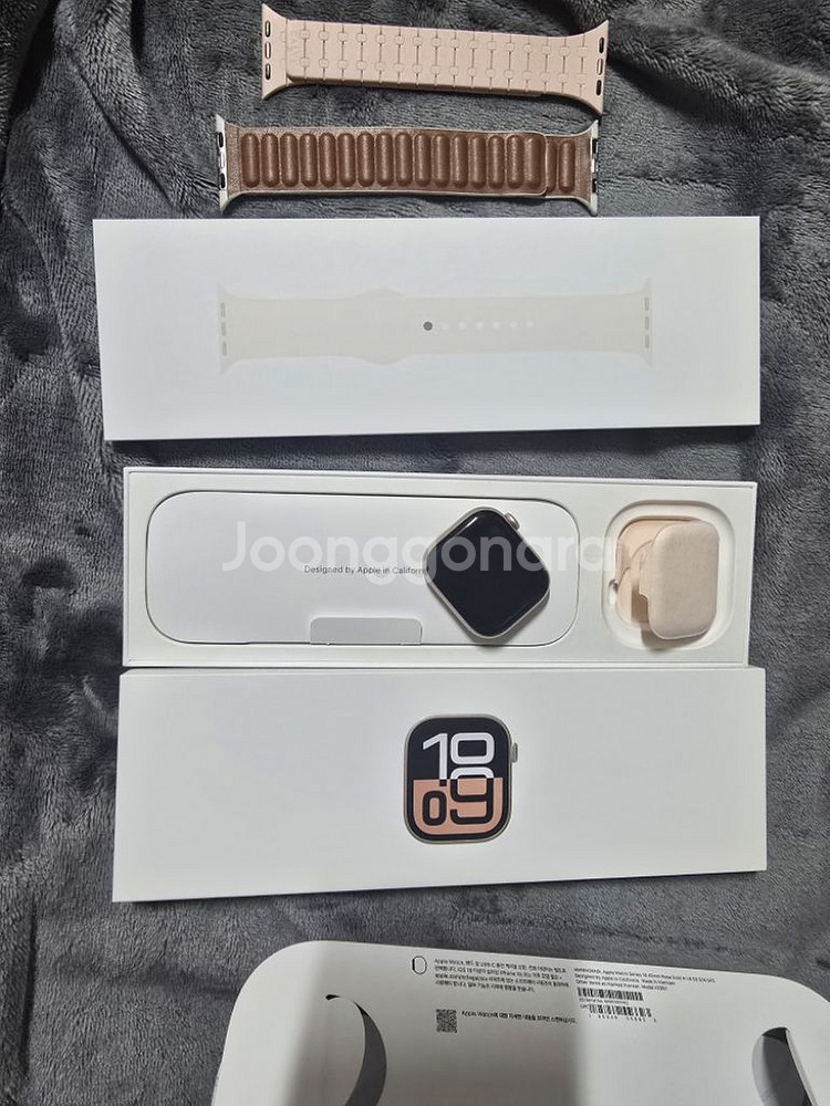 애플워치10 42 GPS 로즈골드 애플케어플러스--0